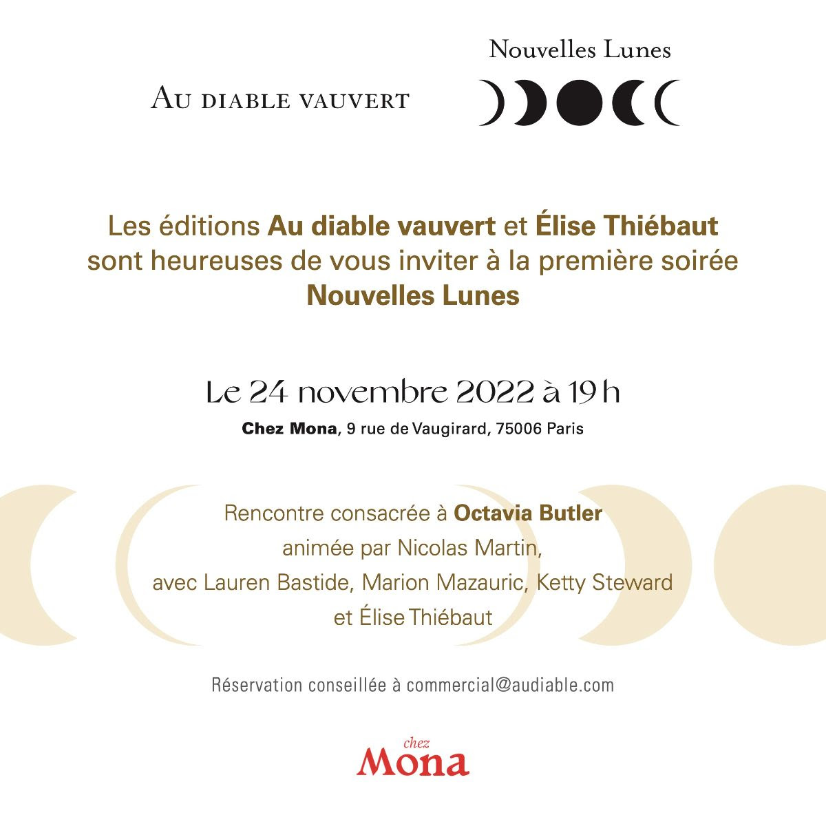 Soirée Nouvelles Lunes